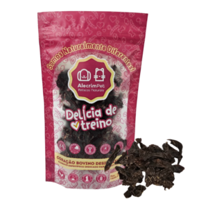 Petisco Natural para Cães e Gatos - Delícia de Treino (Coração Bovino Desidratado)